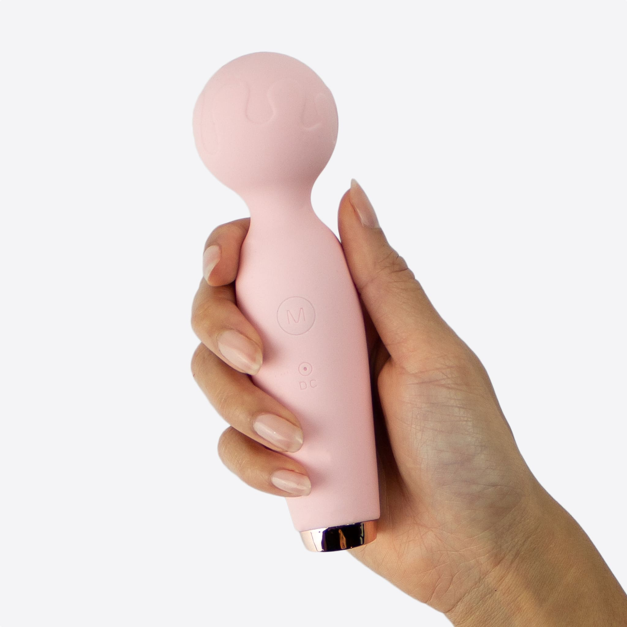 Amina pink genopladelig mini wand vibrator